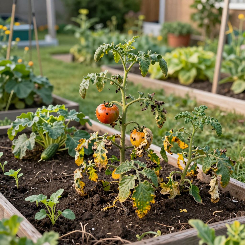 Removing tired plants from the garden to prepare for new fall crops