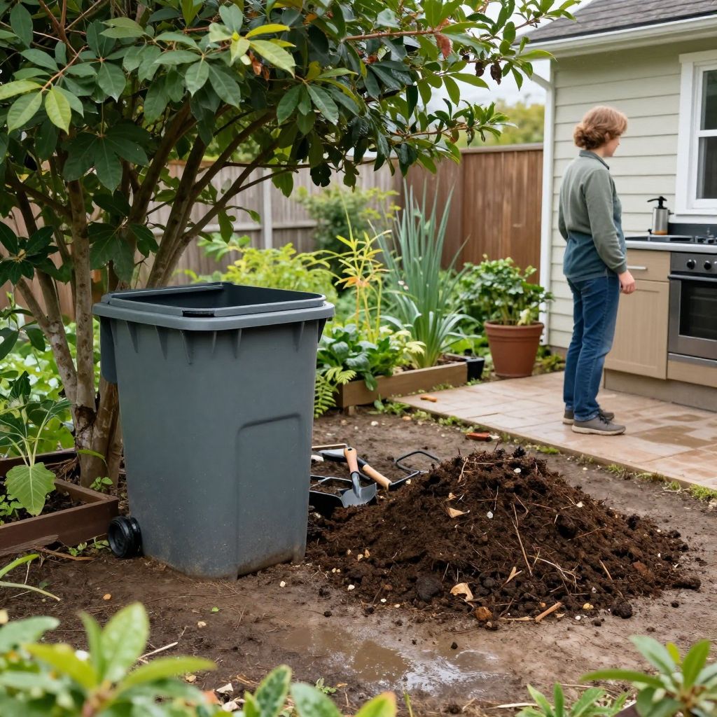 Choosing the perfect spot for backyard composting