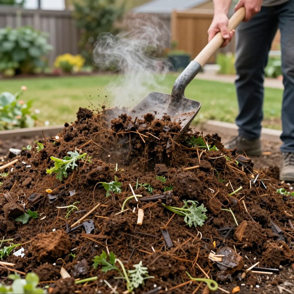 Maintaining moisture and aeration in compost