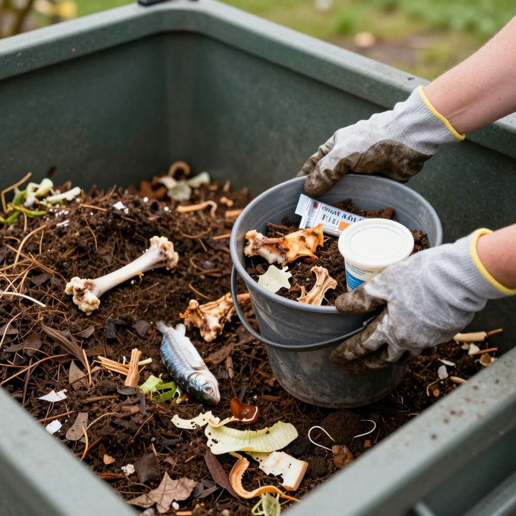 Identifying materials to avoid in composting