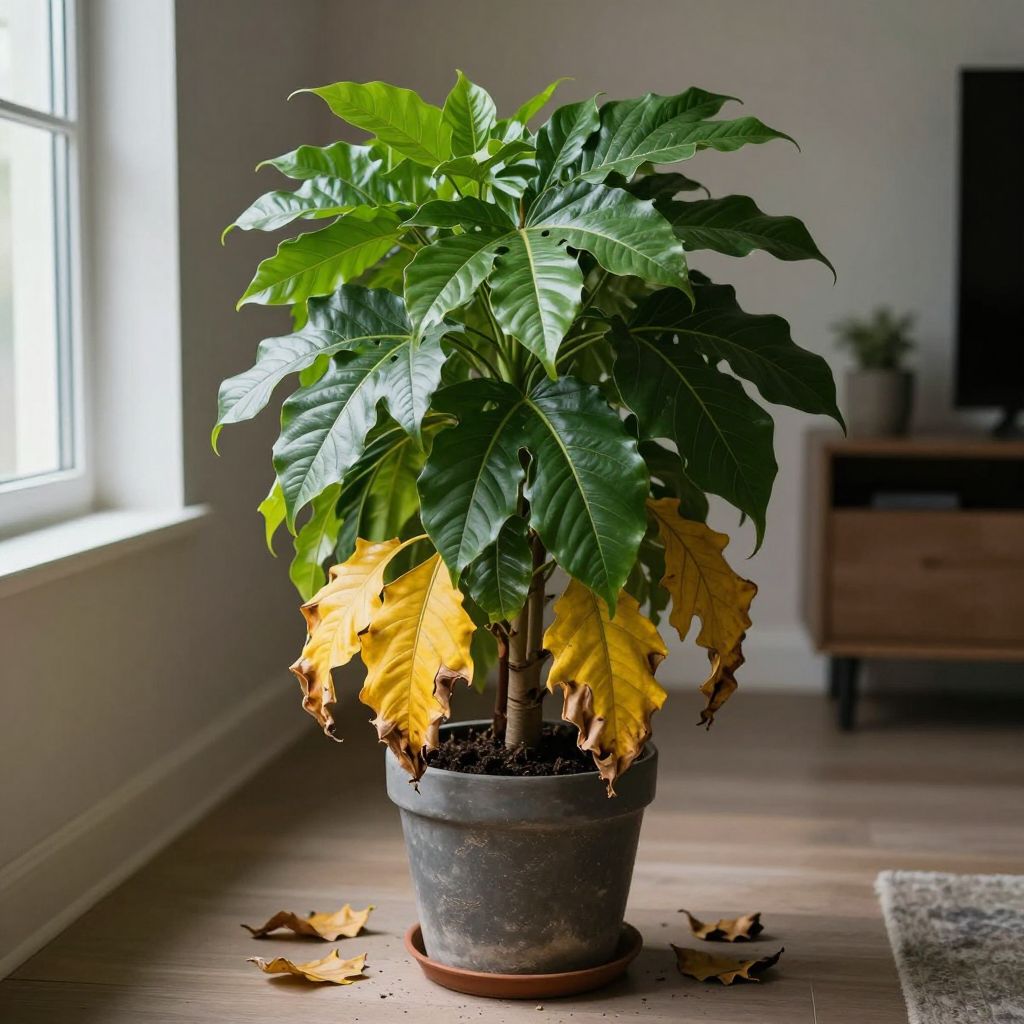 6. Leaves Dropping Off From The Bottom Up image about easy clues plants need