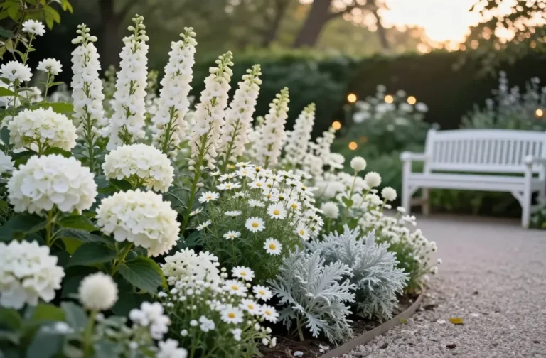 Stunning 18 White Flower Garden Ideas for a Clean and Timeless Look
