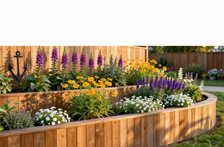 How to Design a Small Flower Bed Along a Fence That Pops
