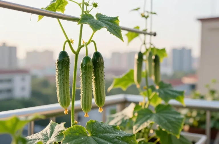 How to Grow Cucumbers Vertically in a Small Garden Fast